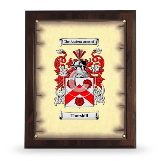 Thorskill Coat of Arms Plaque