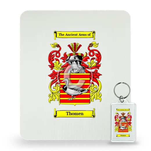 Thomen Mouse Pad and Keychain Combo Package