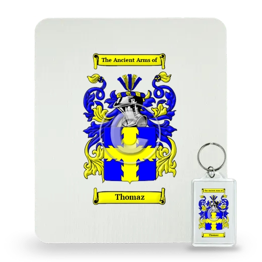 Thomaz Mouse Pad and Keychain Combo Package