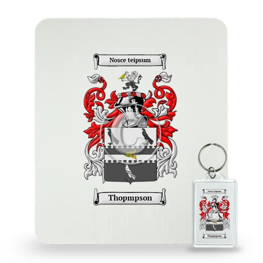 Thopmpson Mouse Pad and Keychain Combo Package