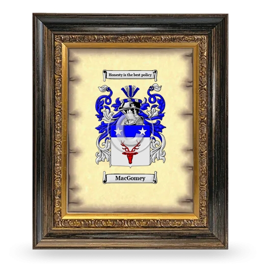 MacGomey Coat of Arms Framed - Heirloom