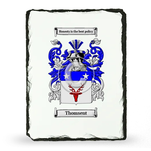 Thomsent Coat of Arms Slate