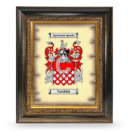 Tornbirk Coat of Arms Framed - Heirloom