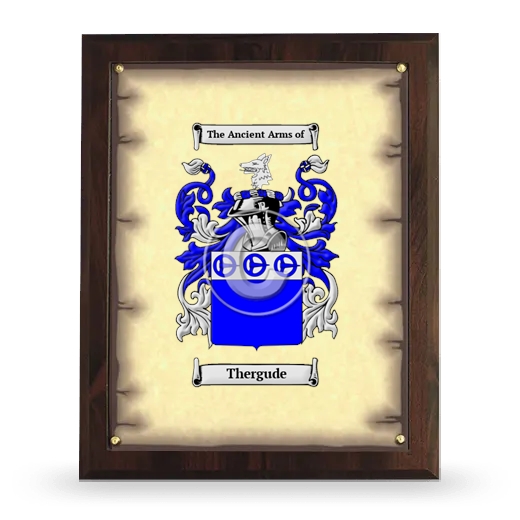 Thergude Coat of Arms Plaque