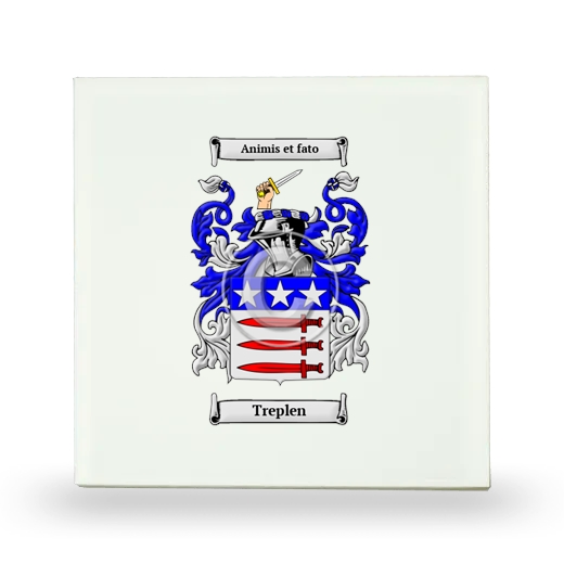 Treplen Small Ceramic Tile with Coat of Arms