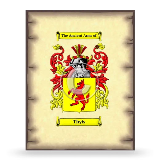 Thyis Coat of Arms Print