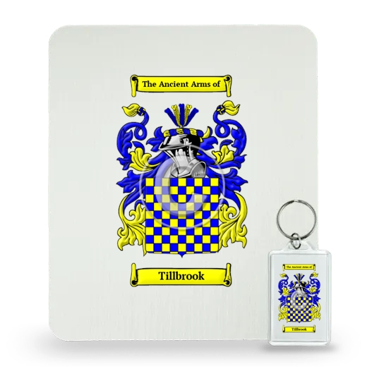 Tillbrook Mouse Pad and Keychain Combo Package