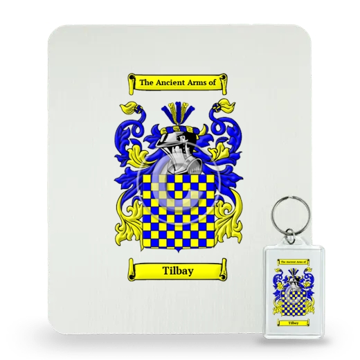 Tilbay Mouse Pad and Keychain Combo Package