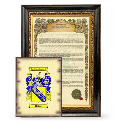 Tillison Framed History and Coat of Arms Print - Heirloom