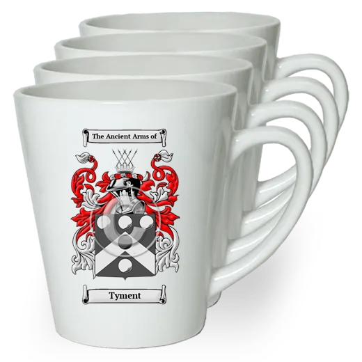 Tyment Set of 4 Latte Mugs