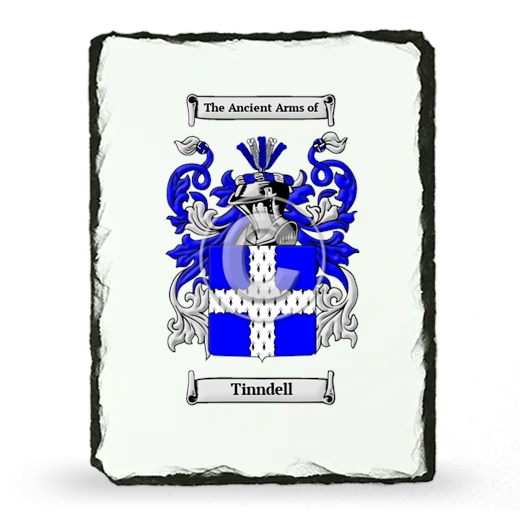 Tinndell Coat of Arms Slate