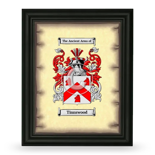 Tinnswood Coat of Arms Framed - Black