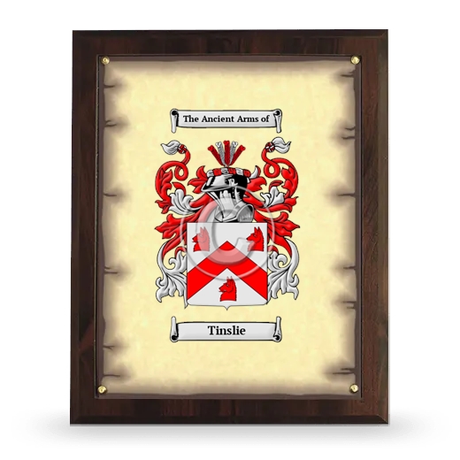 Tinslie Coat of Arms Plaque