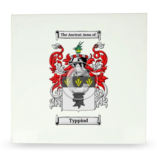 Typpind Large Ceramic Tile with Coat of Arms