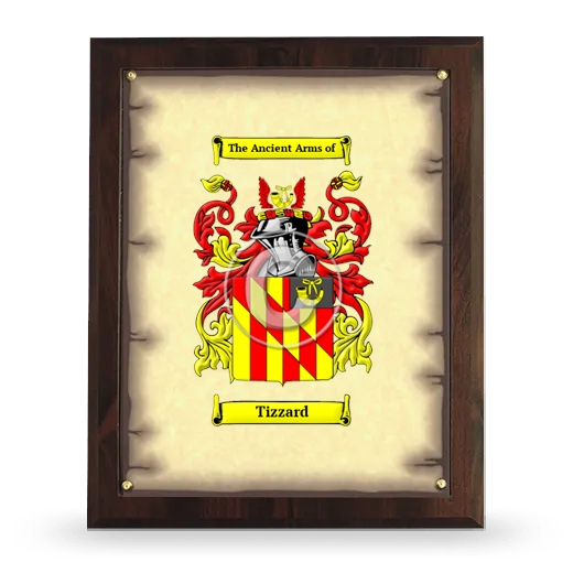 Tizzard Coat of Arms Plaque