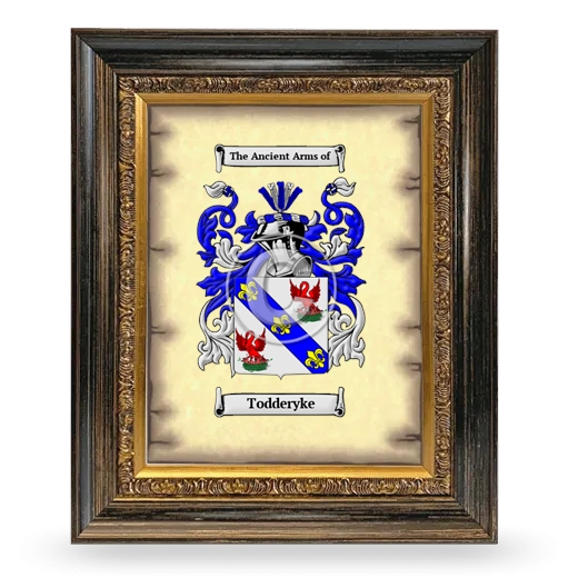 Todderyke Coat of Arms Framed - Heirloom