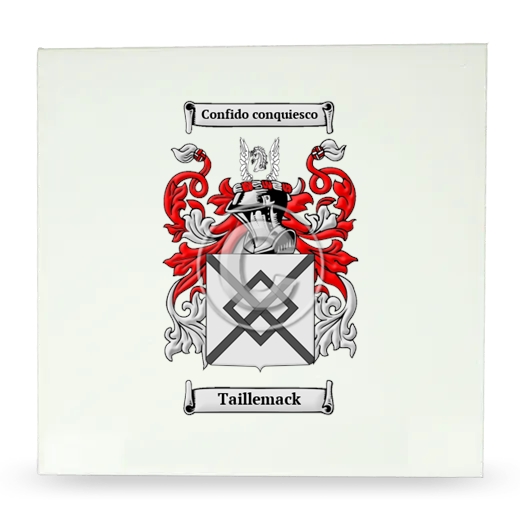 Taillemack Large Ceramic Tile with Coat of Arms