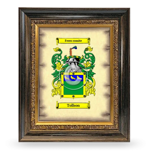 Tollson Coat of Arms Framed - Heirloom