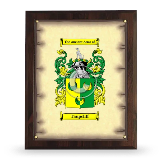Taupcliff Coat of Arms Plaque