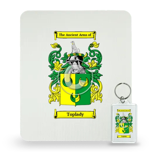 Toplady Mouse Pad and Keychain Combo Package