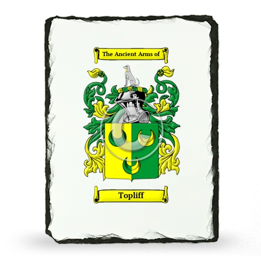 Topliff Coat of Arms Slate