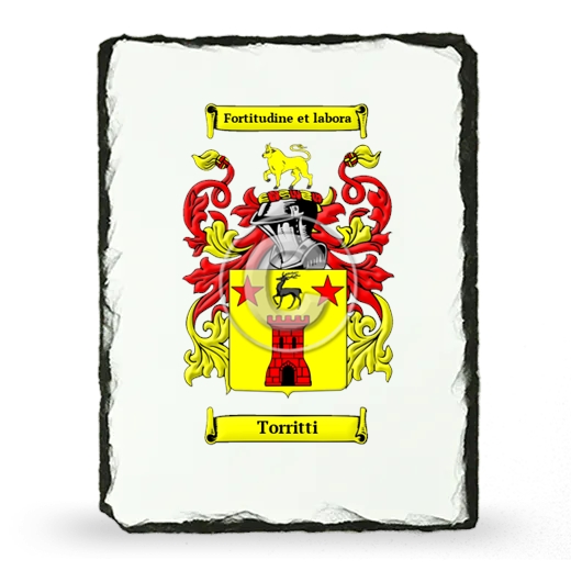 Torritti Coat of Arms Slate