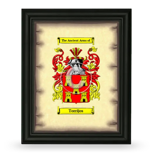 Torrijos Coat of Arms Framed - Black