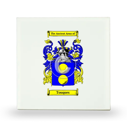 Touques Small Ceramic Tile with Coat of Arms