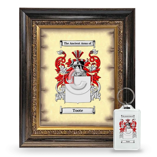 Toote Framed Coat of Arms and Keychain - Heirloom