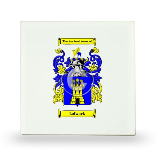 Lofwack Small Ceramic Tile with Coat of Arms