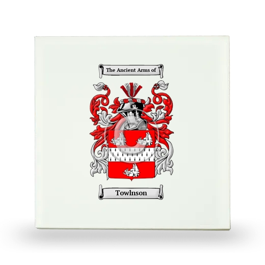 Towlnson Small Ceramic Tile with Coat of Arms