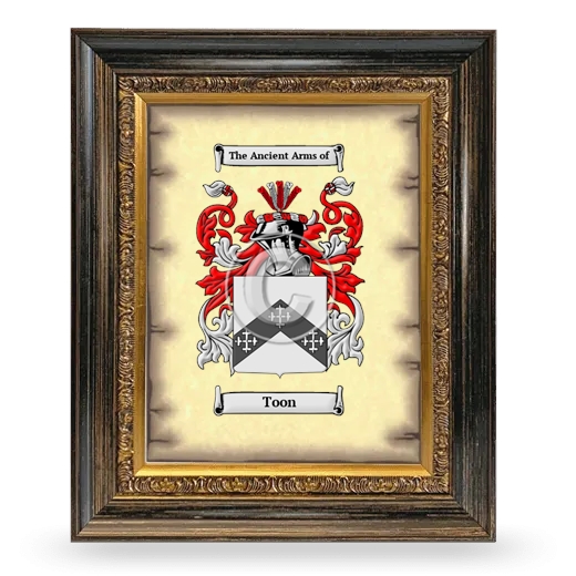 Toon Coat of Arms Framed - Heirloom