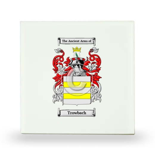 Trowbach Small Ceramic Tile with Coat of Arms
