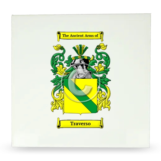 Traverso Large Ceramic Tile with Coat of Arms