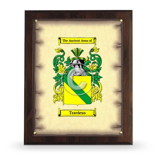 Travieso Coat of Arms Plaque