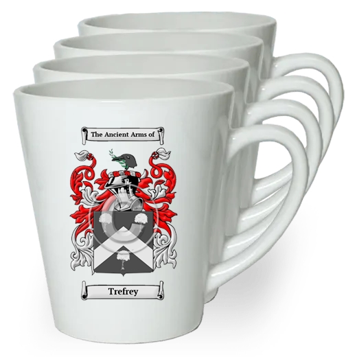 Trefrey Set of 4 Latte Mugs