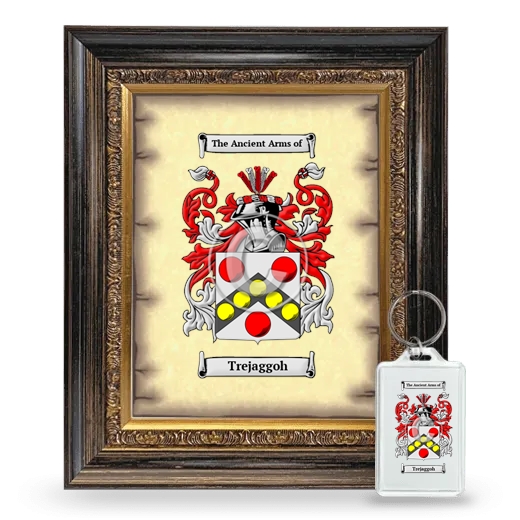 Trejaggoh Framed Coat of Arms and Keychain - Heirloom