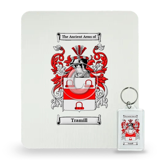 Tramill Mouse Pad and Keychain Combo Package