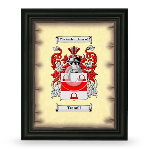 Tramill Coat of Arms Framed - Black