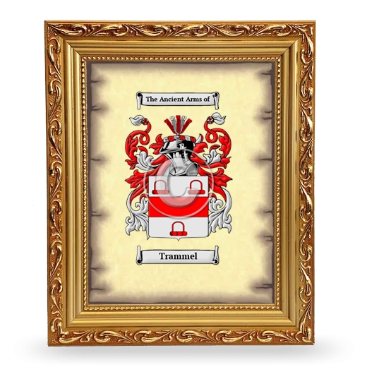 Trammel Coat of Arms Framed - Gold