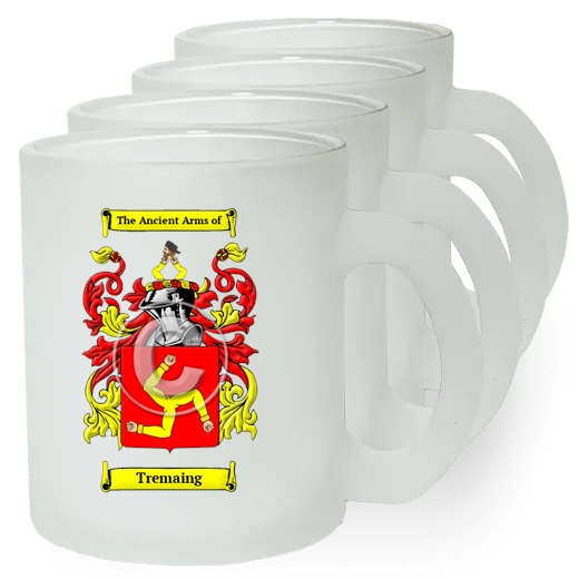 Tremaing Set of 4 Frosted Glass Mugs