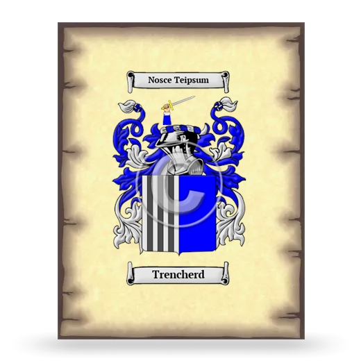 Trencherd Coat of Arms Print