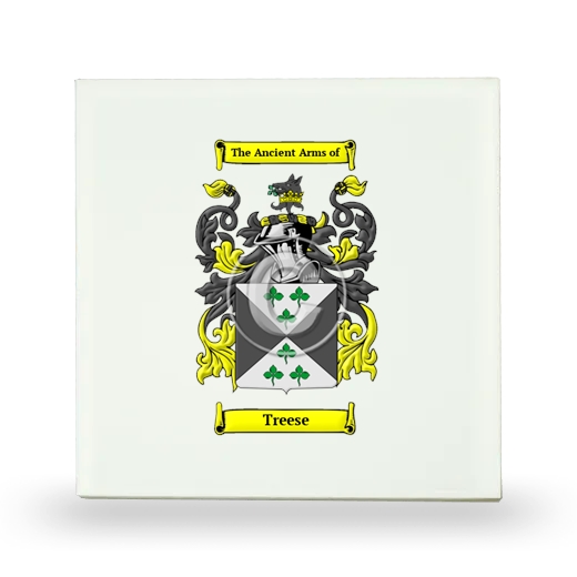 Treese Small Ceramic Tile with Coat of Arms