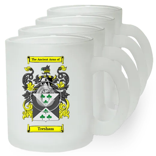 Tresham Set of 4 Frosted Glass Mugs