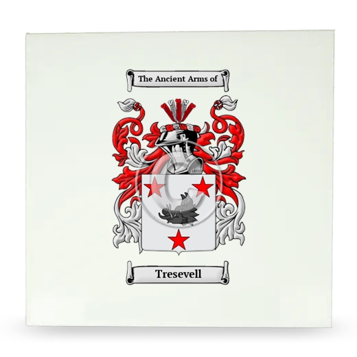 Tresevell Large Ceramic Tile with Coat of Arms