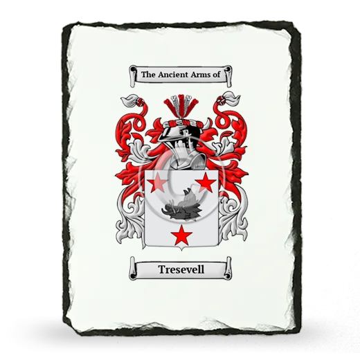 Tresevell Coat of Arms Slate