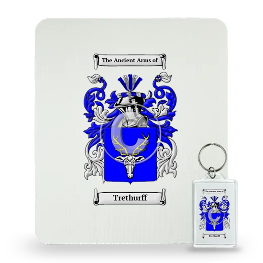 Trethurff Mouse Pad and Keychain Combo Package