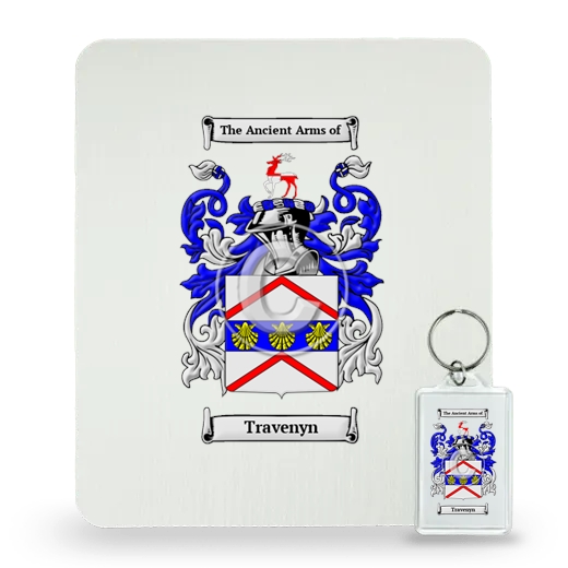 Travenyn Mouse Pad and Keychain Combo Package