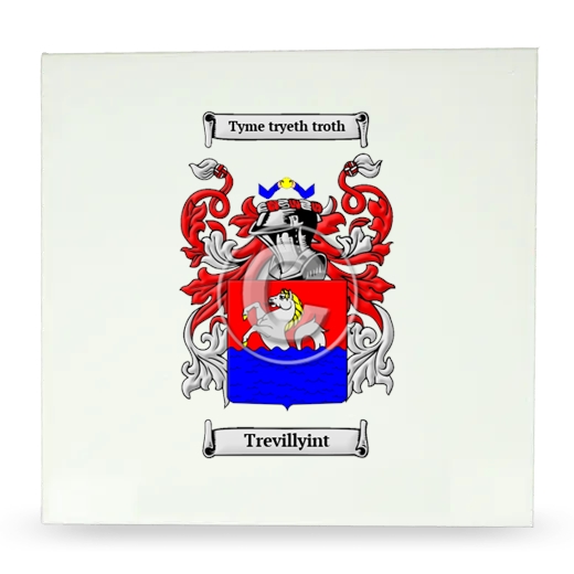 Trevillyint Large Ceramic Tile with Coat of Arms