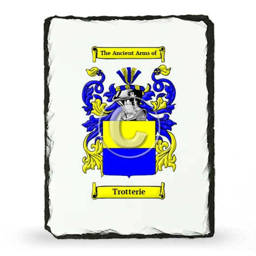 Trotterie Coat of Arms Slate